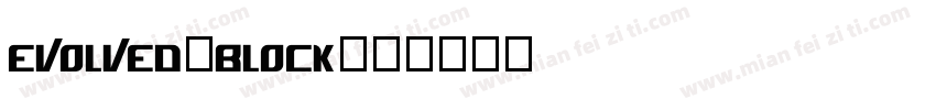 Evolved Block字体转换